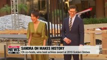 Korean-Canadian actress Sandra Oh makes history at Golden Globes