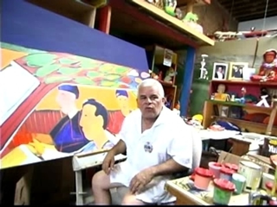 The Chicano Artist Studio: Magu's Painting Video #1
