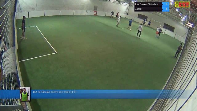 But de Nicolas contre son camp (4-5) - Les Casses Noisettes Vs Jabox - 07/01/19 21:00 - LIGUE 5