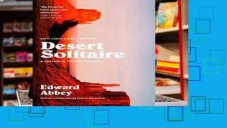 Best product  Desert Solitaire: A Season in the Wilderness - Edward Abbey