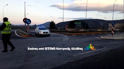 Ακινητοποιημένα φορτηγά στη Θήβα