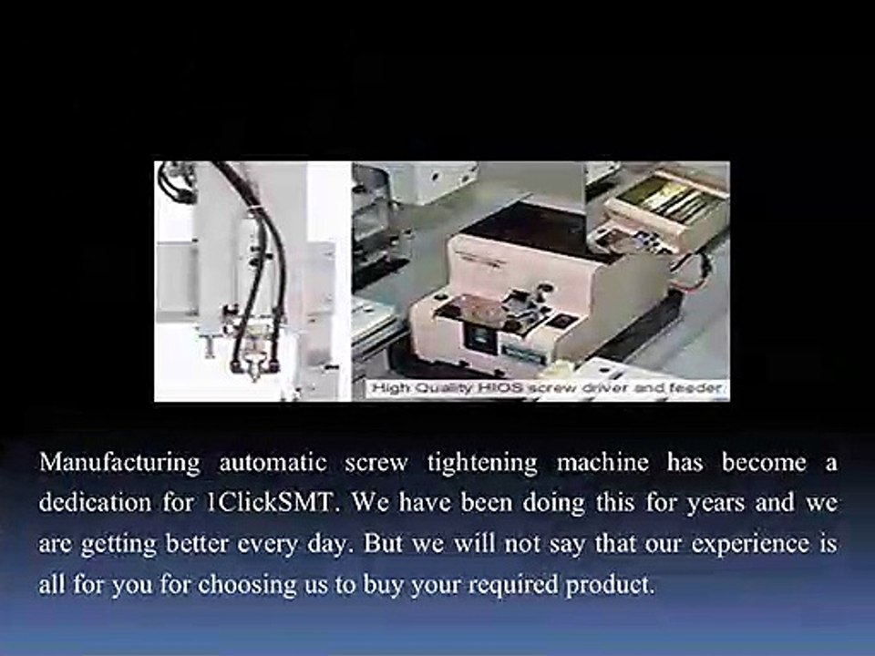 1ClickSMT – The First Choice for Automatic Screwing Machine