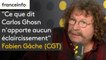 "Ce que dit Carlos Ghosn n'apporte aucun éclaircissement", déplore Fabien Gâche (CGT)