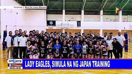 Lady Eagles, simula na ng Japan training