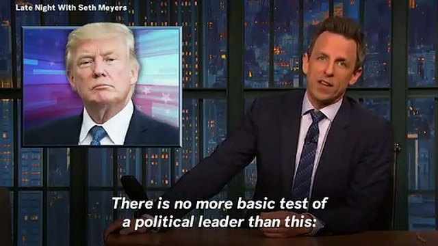 Donald Trump Is 'Like A Stoner Working At A Pizza Place' Says Seth Meyers