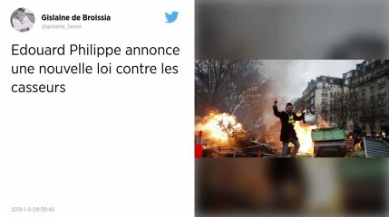 Gilets jaunes. Manifestations non-déclarées, lutte contre les casseurs : Édouard Philippe durcit le ton
