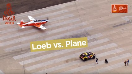 Loeb vs. Avion/Plane - Dakar 2019