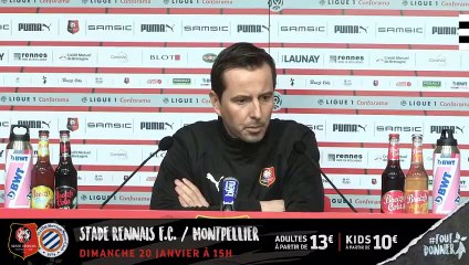 Descargar video: 1/4 Coupe de la Ligue : Monaco / Stade Rennais F.C. : Conférence de presse