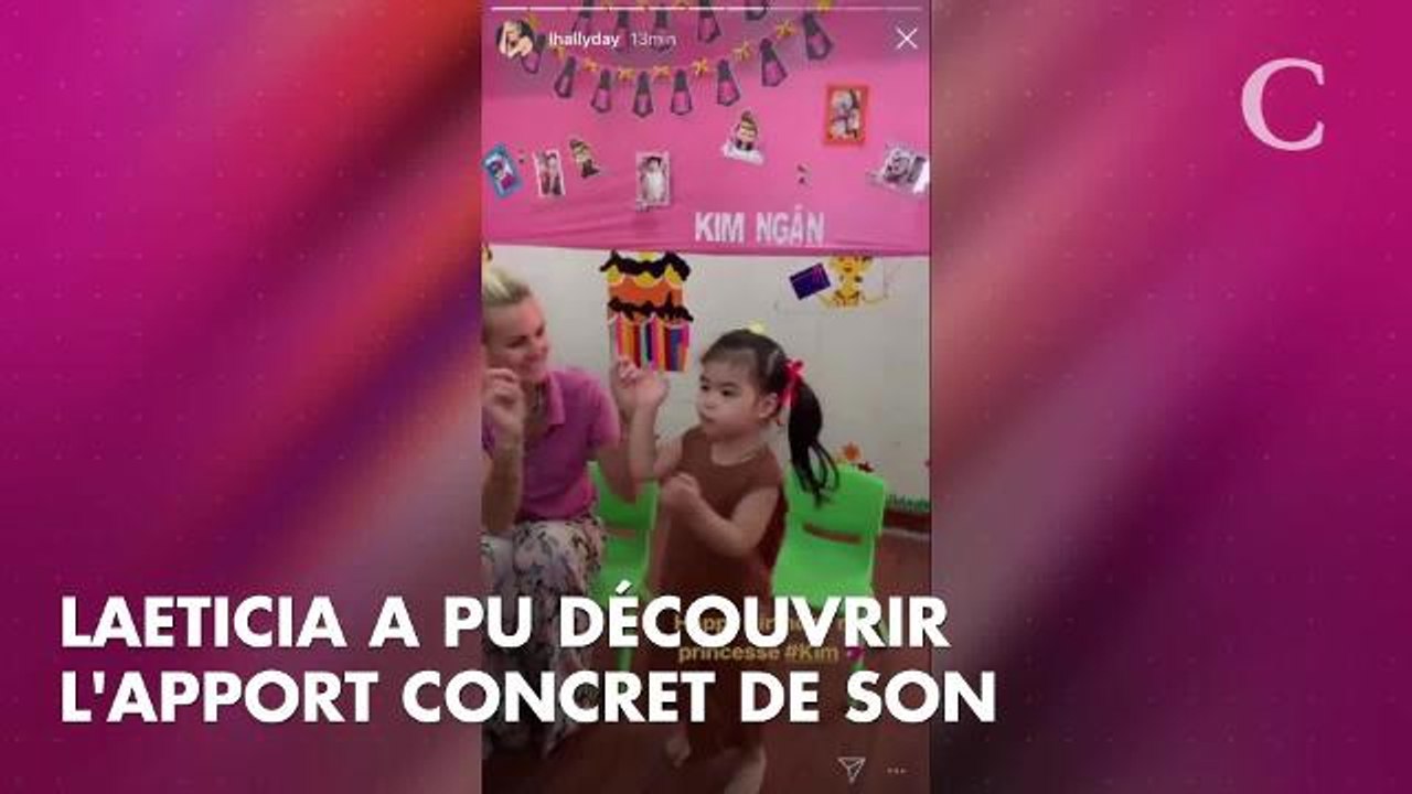 PHOTOS. "Tellement heureuse" : Laeticia Hallyday, aux anges, retrouve des enfants défavorisés au Vietnam