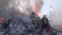 Avcılar'da Geri Dönüşüm Deposu Olarak Kullanılan Bir Alanda Yangın Çıktı