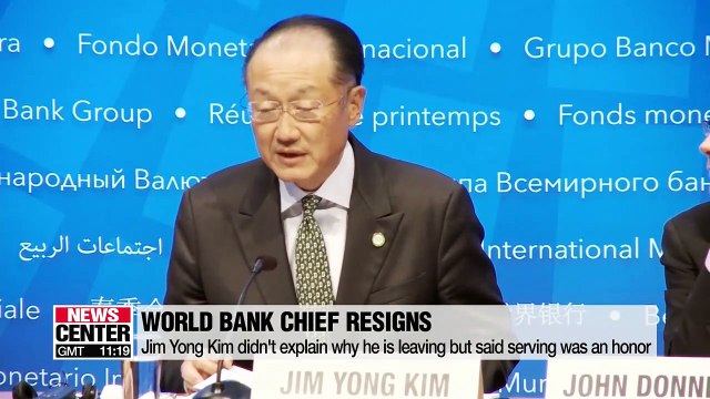 Jim Yong Kim to step down as World Bank chief on Feb. 1st