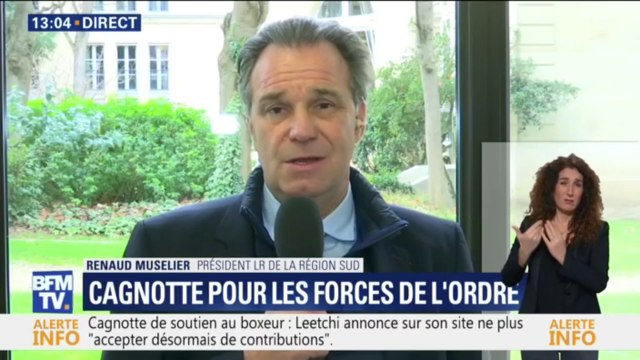 Le président de la région Sud Renaud Muselier a lancé une cagnotte pour les blessés des forces de l'ordre