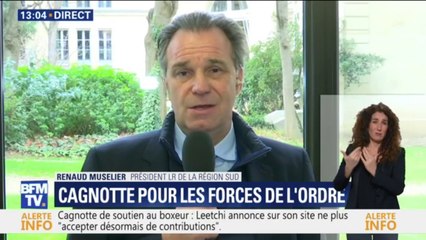 Le président de la région Sud Renaud Muselier a lancé une cagnotte "pour les blessés des forces de l'ordre"