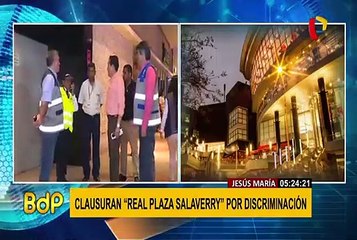 Real Plaza Salaverry fue clausurado temporalmente por discriminación contra un adulto mayor