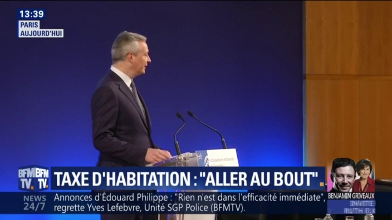 Bruno Le Maire veut "aller au bout de la suppression de la taxe d'habitation"