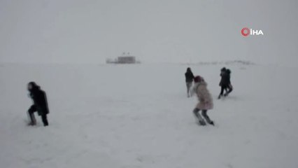 Kırşehir'de Karın Keyfini Çocuklar Çıkardı