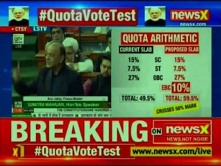 Arun Jaitley defends quota amendment in LS; leads government's charge
