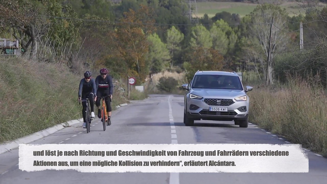 Seat - Das Fahrzeug, das Radfahrer schütz