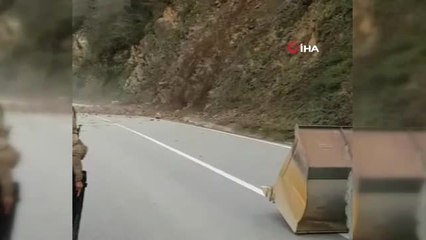 Giresun'da Heyelan İşte Böyle Geldi