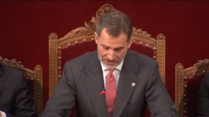 Felipe VI destaca la "legitimidad" e “independencia” de los jueces y su importancia para garantizar la "convivencia"