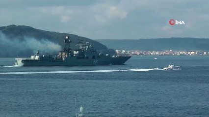 Rus Savaş Gemisi Çanakkale Boğazı'ndan Geçti