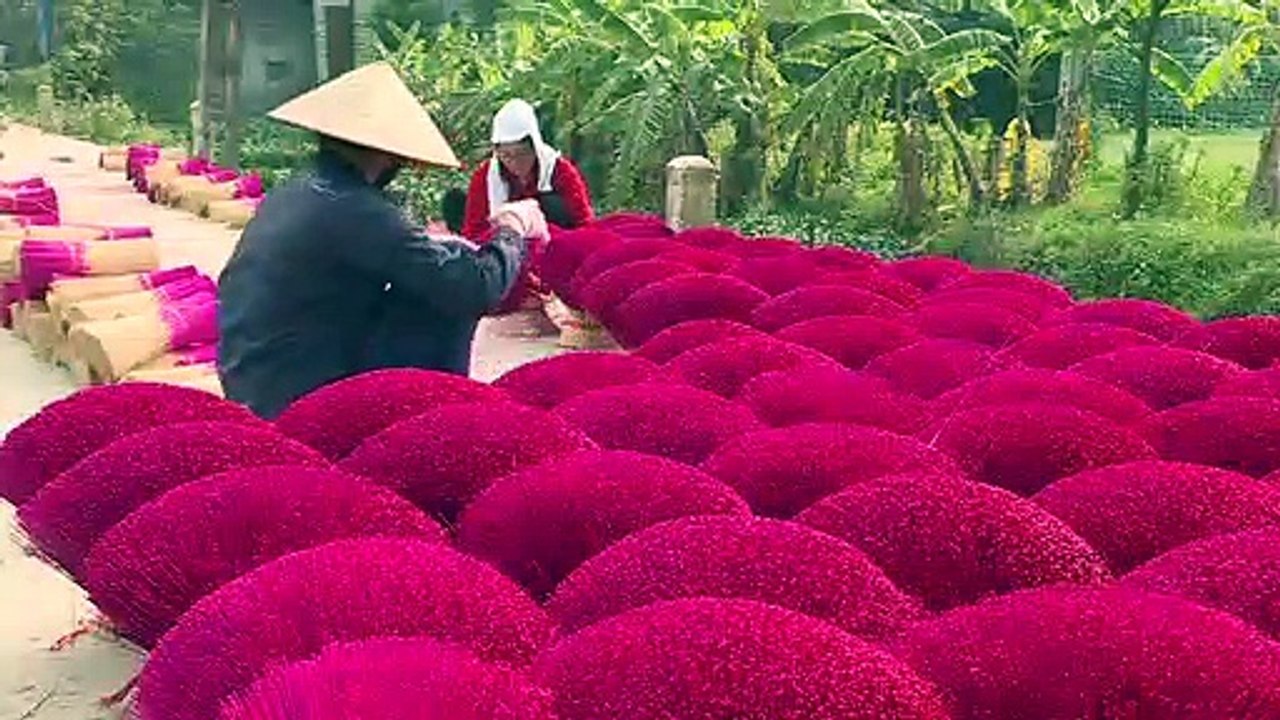 Au Vietnam, un "village d'encens" se prépare aux fêtes du Têt