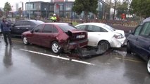 Samsun'da Zincirleme Trafik Kazası: 4 Araç Birbirine Girdi