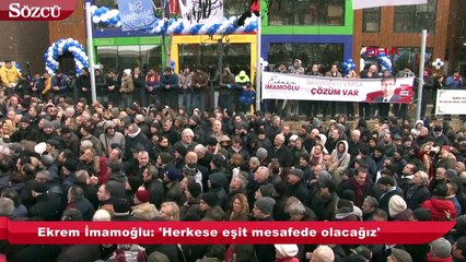 İmamoğlu’ndan miting gibi açılış