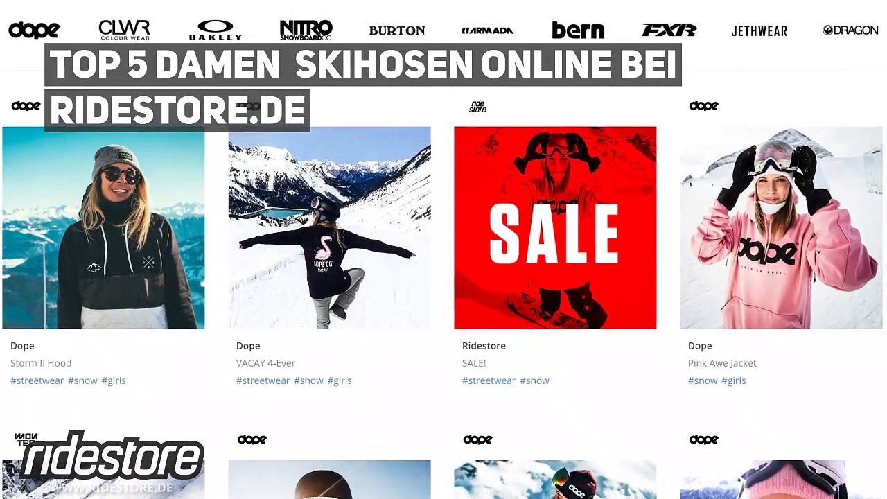 Top 5 Damen Skihosen bei Ridestore