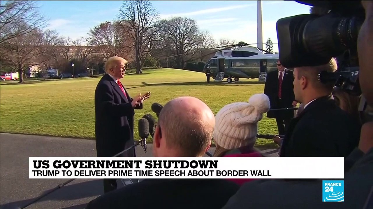 US Government shutdown: Donald Trump to deliver prime time speech about border wall
