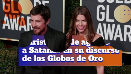Christian Bale agradece a Satanás en su discurso de los Globos de Oro