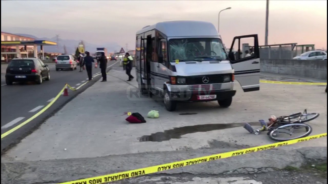 Aksident në aksin Lezhë –Lac, furgoni përplaset me biçikletën, në gjëndje të rëndë 67-vjeçari