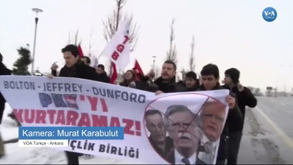 ABD Heyeti Ankara'da Protestoyla Karşılandı