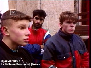 Inondation et éboulement à La Salle-en-Beaumont (France 3 Alpes, 8 janvier 1994)