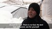 Syrian refugees in Lebanon camps suffer heavy snowfall