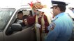 These Three Kings hand out gifts instead of speeding tickets