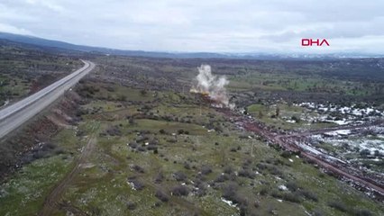 Balıkesir Osb Alanında Dinamit Patlatıldı, Karayolu Alışama Kapatıldı