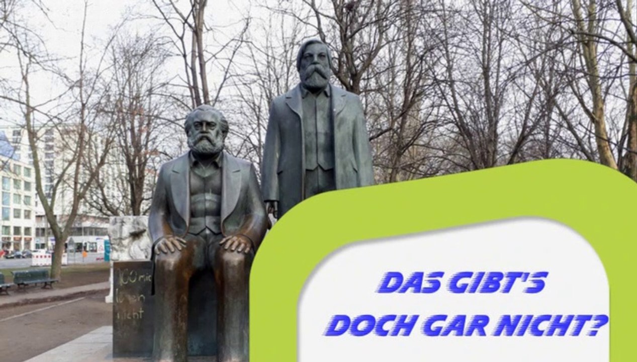 Das gibt's doch gar nicht? - Marx und Engels beschmiert