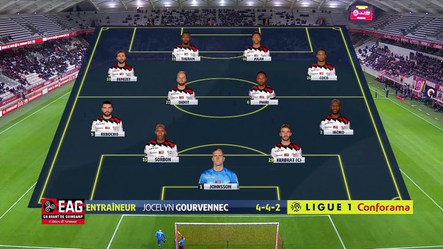J14 Stade de Reims - EA Guingamp ( 2-1 ) - Résumé - (REIMS - EAG) 2018-19