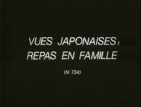 Auguste & Louis Lumière: Vues japonaises - Repas en famille (1897)