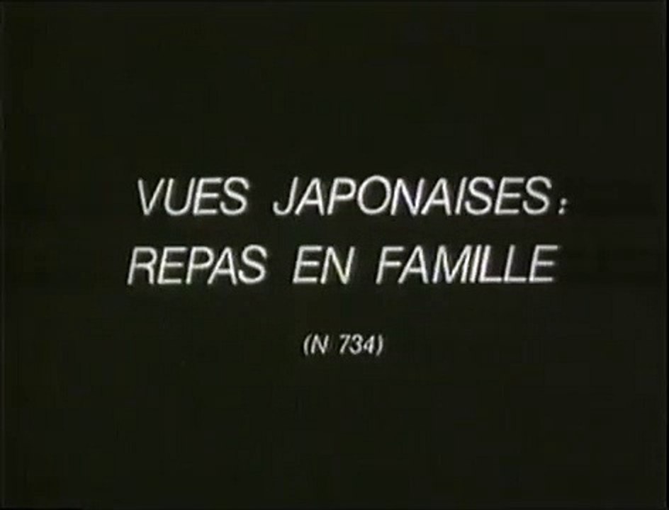 Auguste & Louis Lumière: Vues japonaises - Repas en famille (1897)