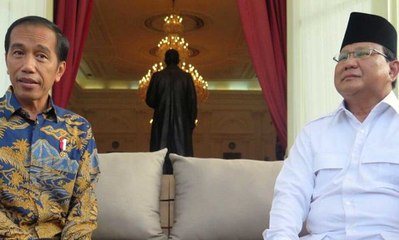Jokowi dan Prabowo Jenguk Ustaz Arifin Ilham