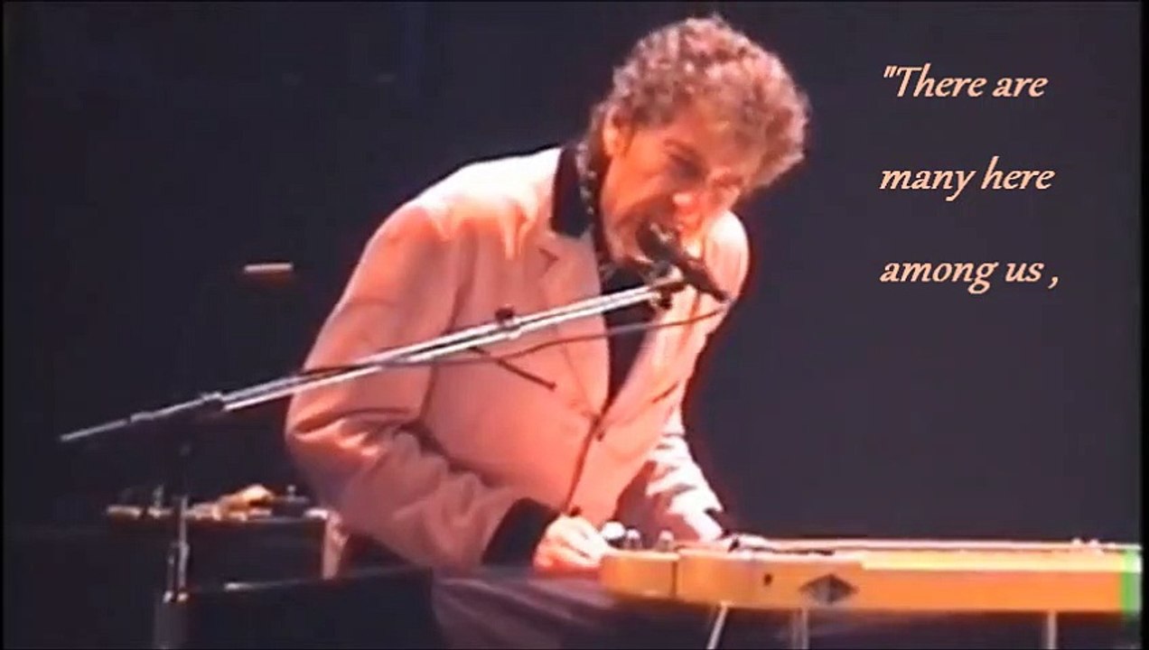 Bob Dylan 2003 (finale w/lyrics)  -  All Along the Watchtower