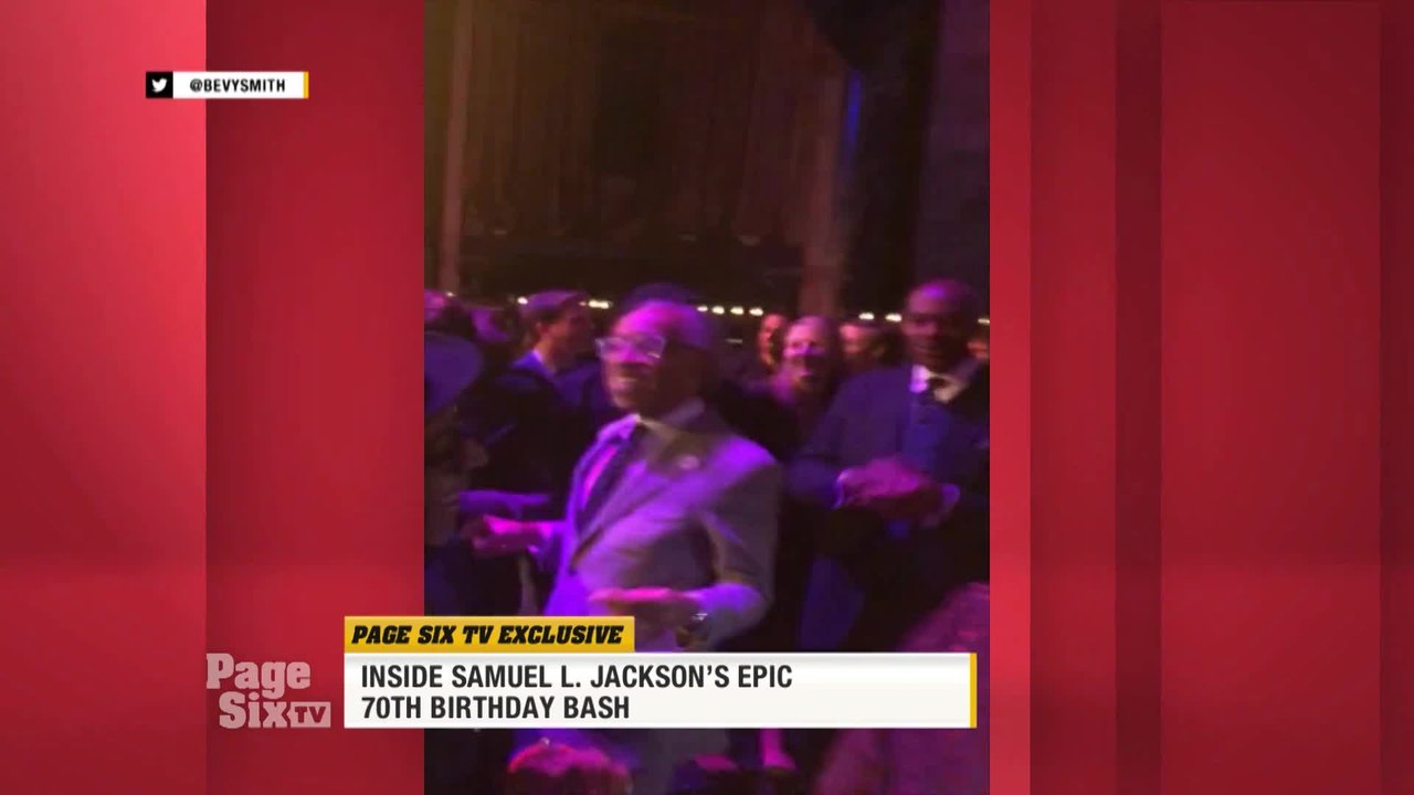 .@SamuelLJackson's birthday was an extravaganza, and we were on the inside! Tune in to #PageSixTV for the scoop on dance parties, the guest list and more!