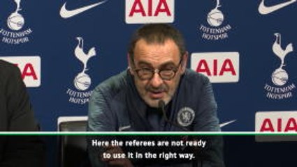 Download Video: English referees not ready to use VAR - Sarri