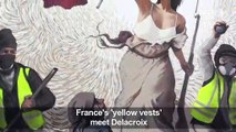 'Yellow vest' street art conceals hiden secret in Paris