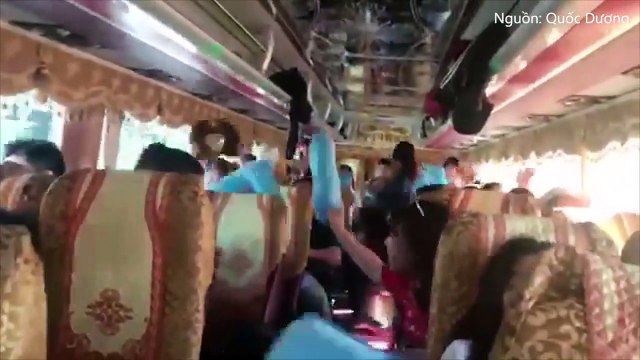 Trước khi bị tai nạn tại đèo Hải Vân, đoàn sinh viên đã có những giây phút rất vui vẻ