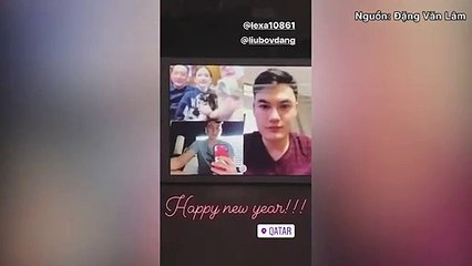 Đặng Văn Lâm hát chúc mừng năm mới cùng gia đình