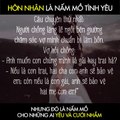 Hôn nhân là nấm mồ tình yêu,  nhưng đó là nấm mồ cho những ai yêu và cưới nhầm!