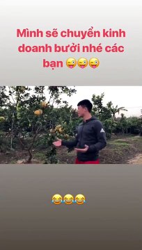 Đình Trọng tuyên bố chuyển nghề kinh doanh sau màn giới thiệu vườn bưởi với chất giọng hội chợ dễ thương